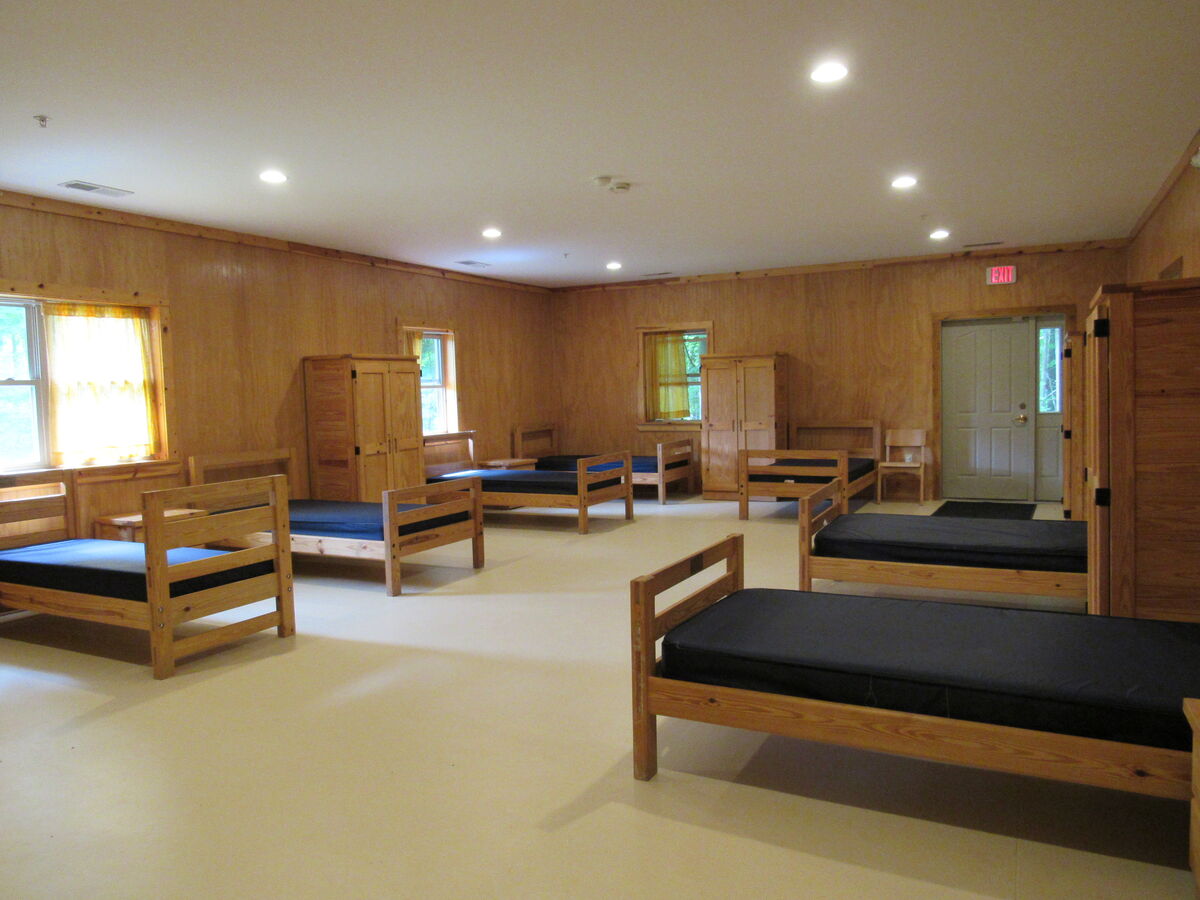 image of inside the cabins with bunks