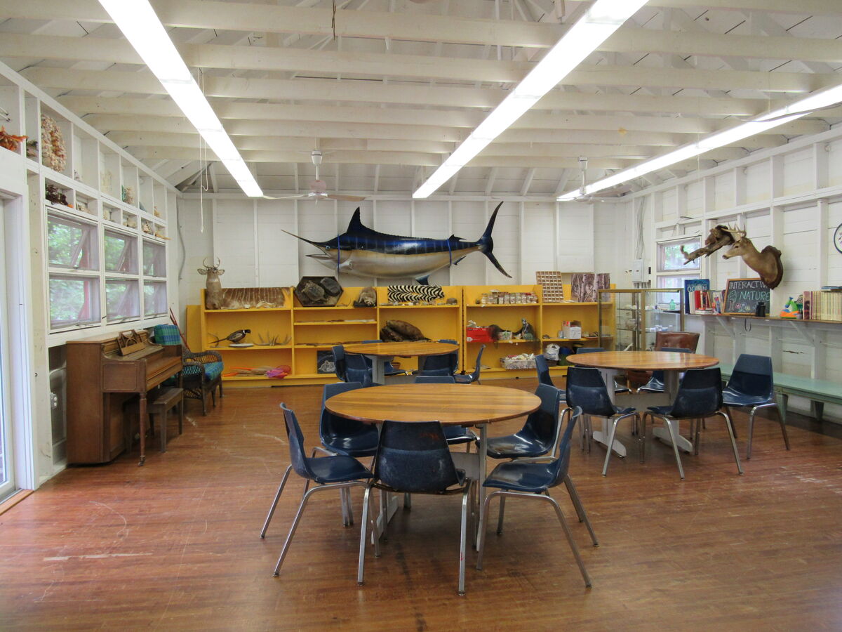 image of inside the nature center